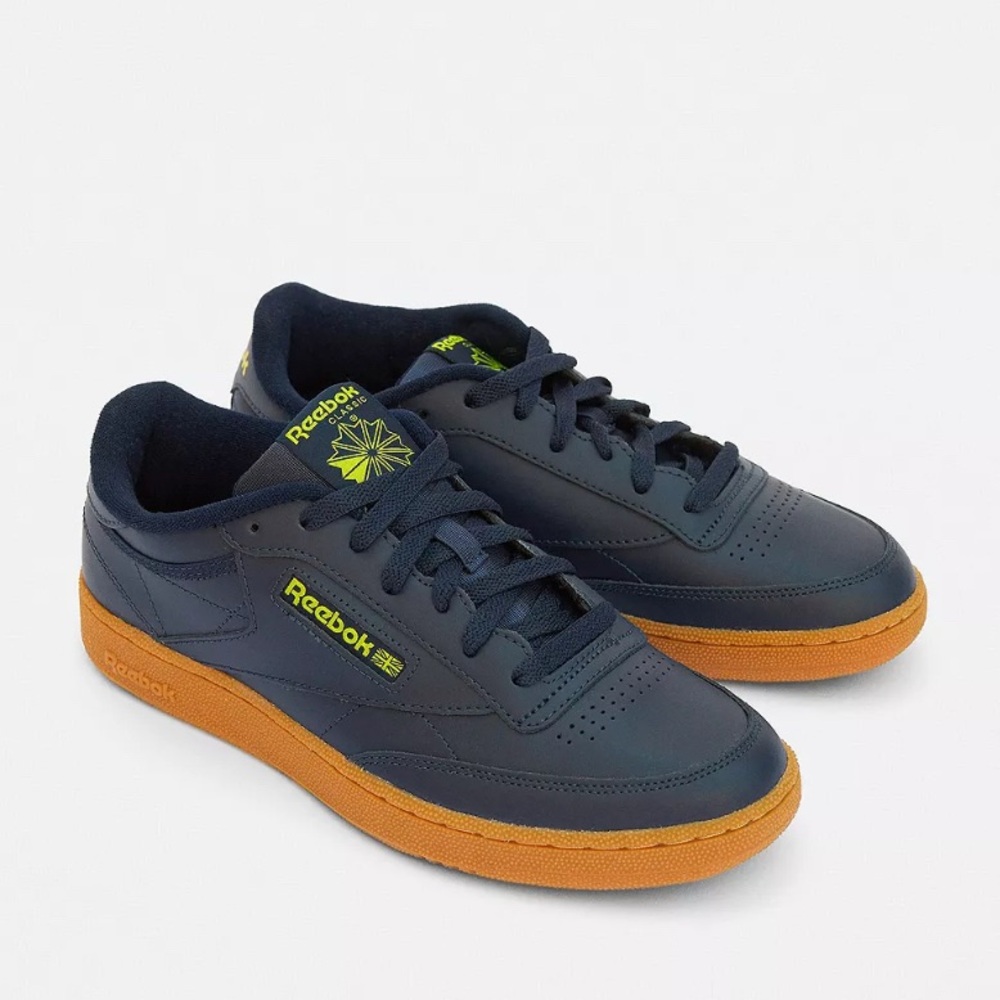 Reebok Club C 85 MU Collegiate Navy Sneakers with Gum Sole